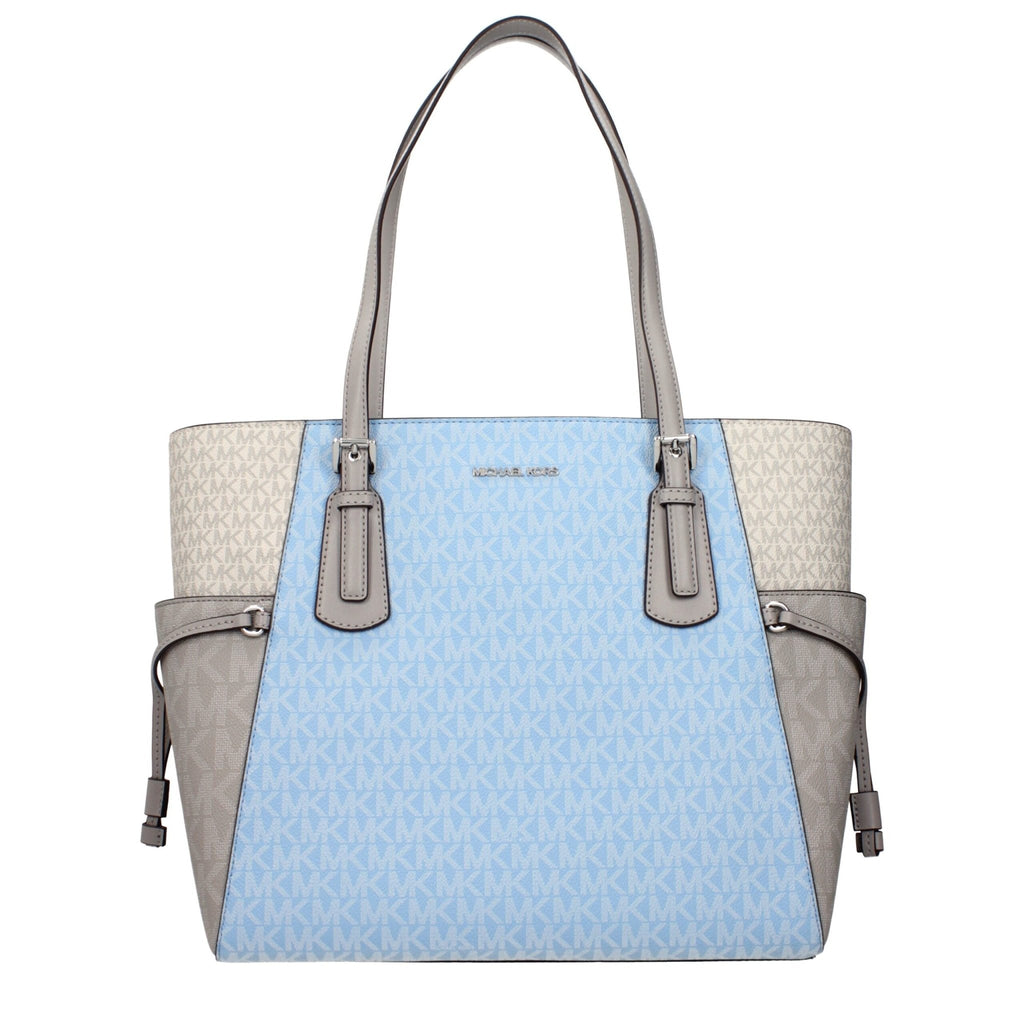 Michael Kors Light Blue Fabric Shoulder Bags - Beyzy Store - Michael Kors