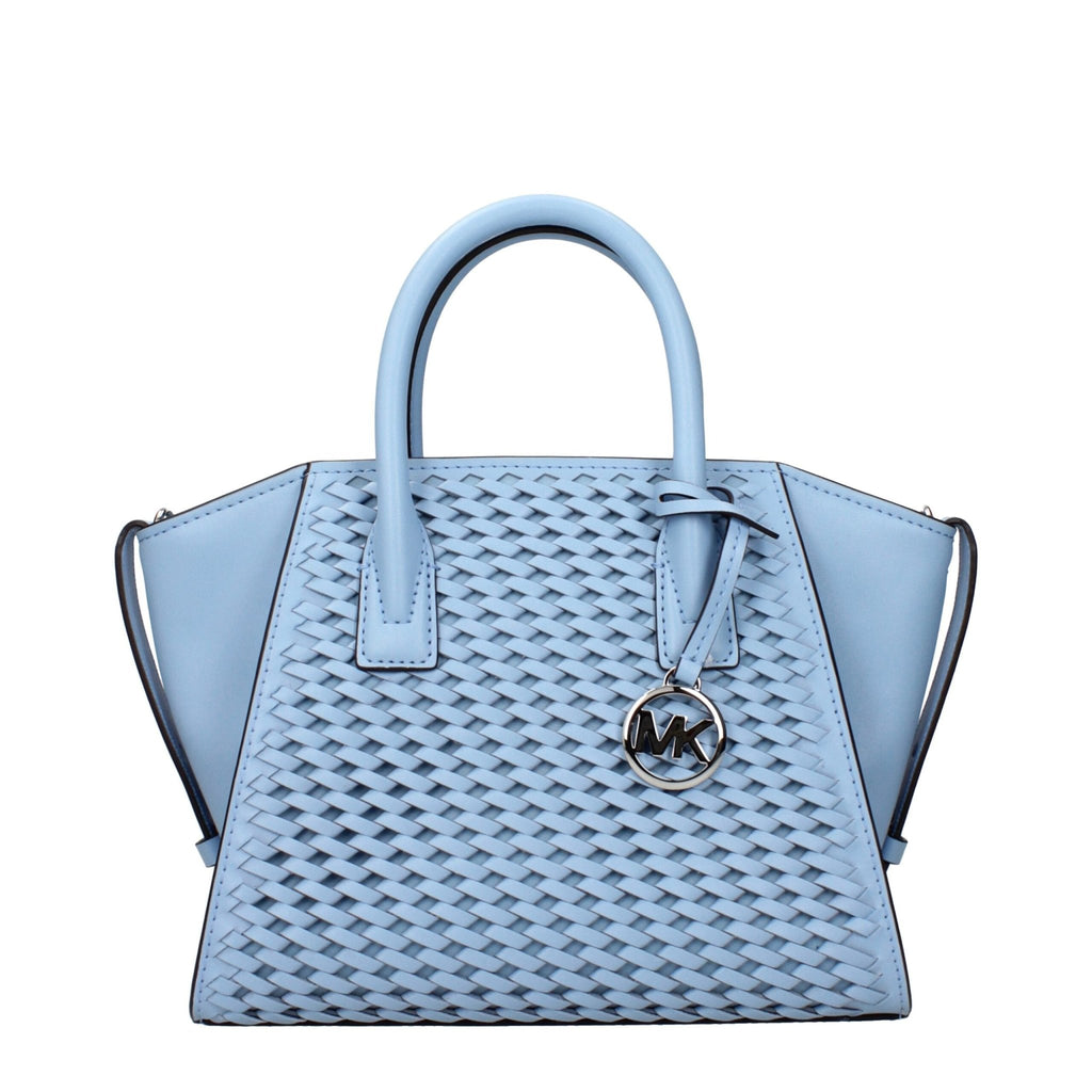 Michael Kors Light Blue Leather Handbags - Beyzy Store - Michael Kors