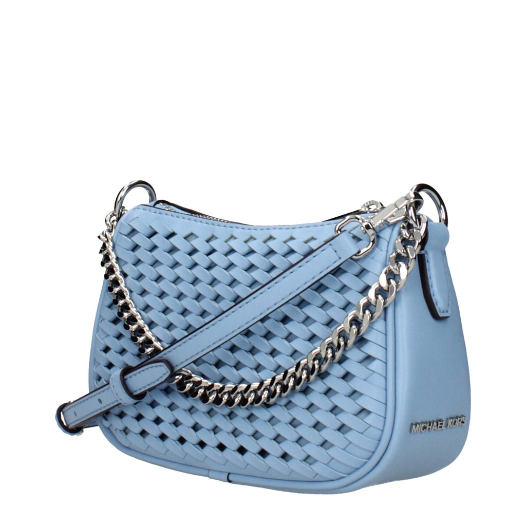Michael Kors Light Blue Leather Handbags - Beyzy Store - Michael Kors
