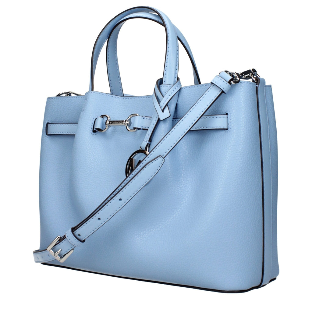 Michael Kors Light Blue Leather Handbags - Beyzy Store - Michael Kors