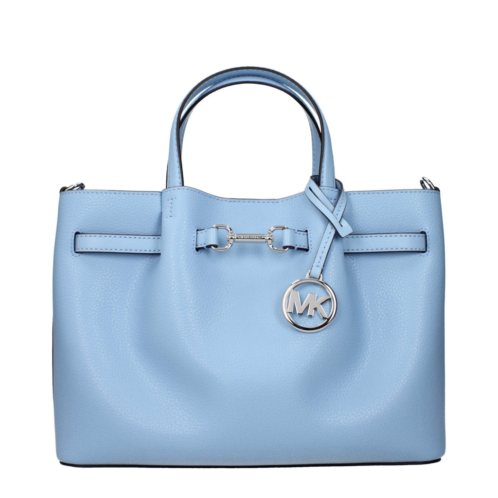 Michael Kors Light Blue Leather Handbags - Beyzy Store - Michael Kors
