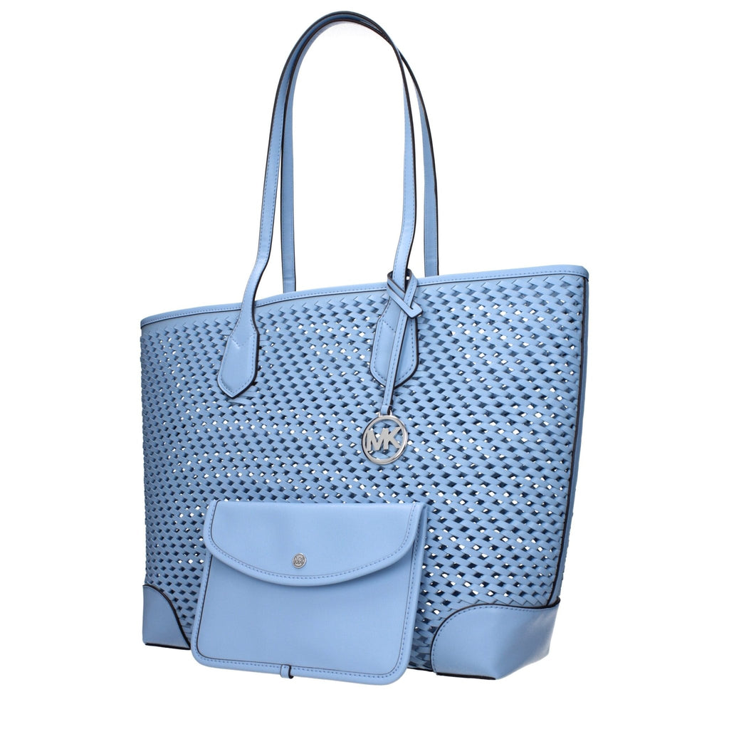 Michael Kors Light Blue Leather Shoulder Bags - Beyzy Store - Michael Kors