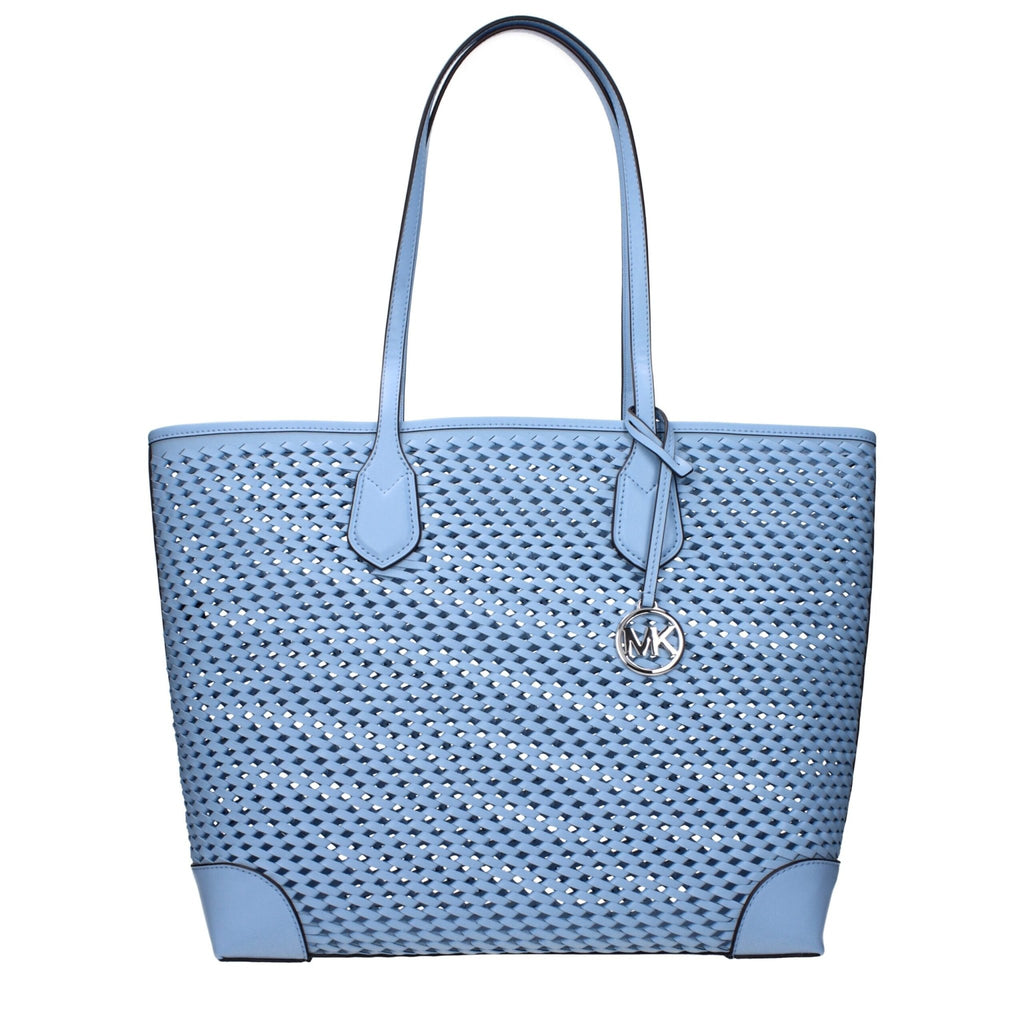 Michael Kors Light Blue Leather Shoulder Bags - Beyzy Store - Michael Kors