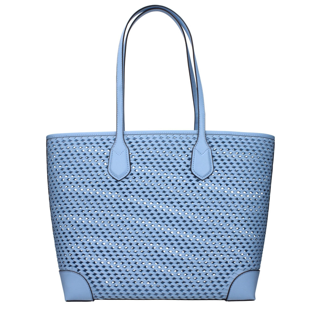 Michael Kors Light Blue Leather Shoulder Bags - Beyzy Store - Michael Kors