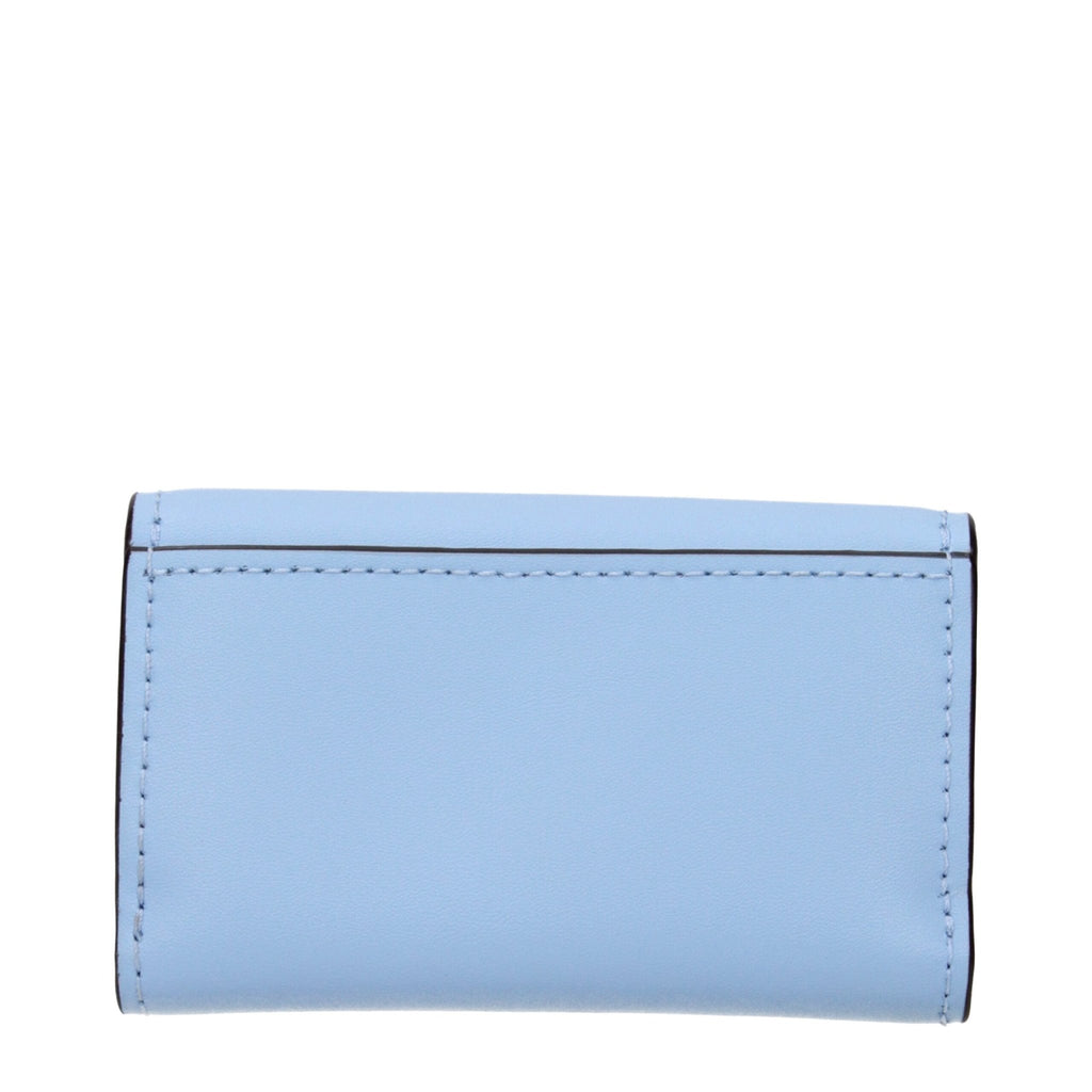Michael Kors Light Blue Leather Wallets - Beyzy Store - Michael Kors