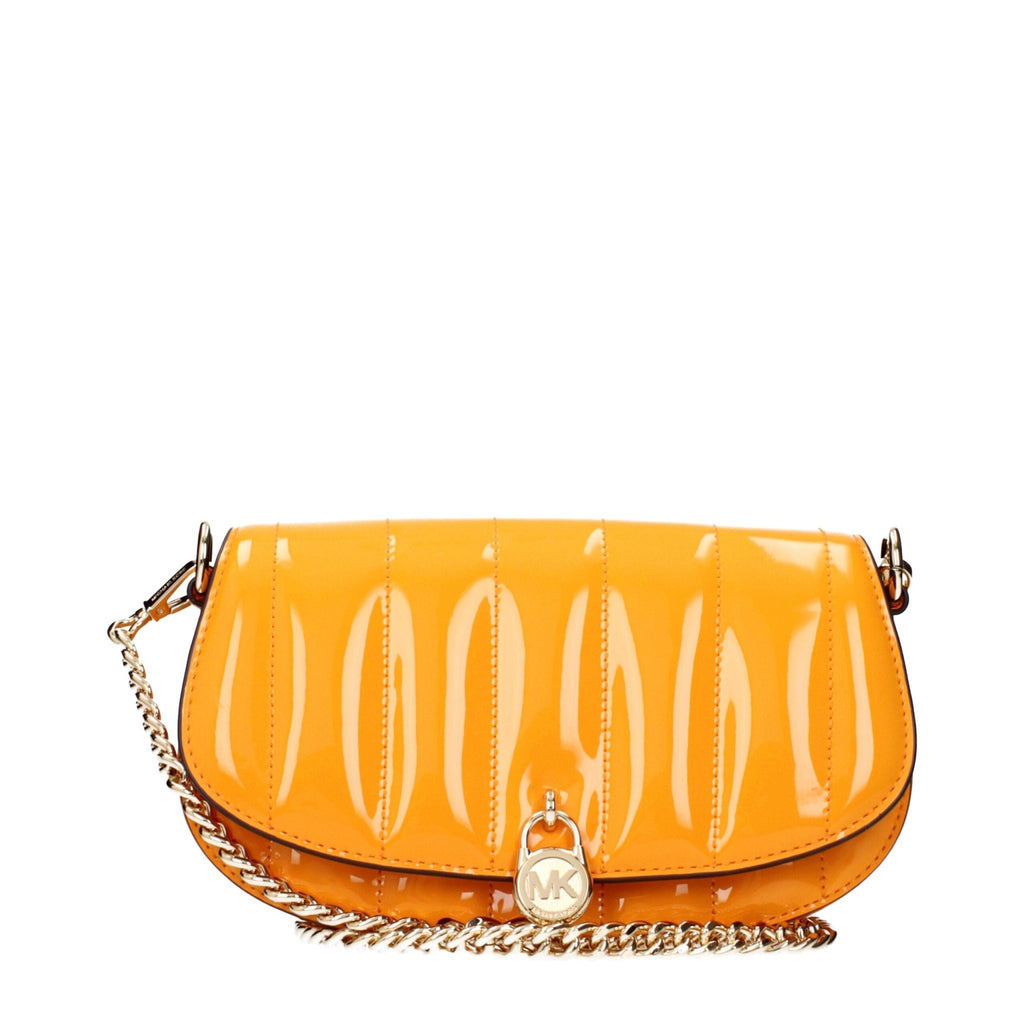 Michael Kors Orange Leather Crossbody Bags - Beyzy Store - Michael Kors
