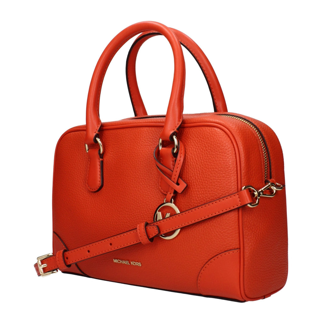 Michael Kors Orange Leather Handbags - Beyzy Store - Michael Kors