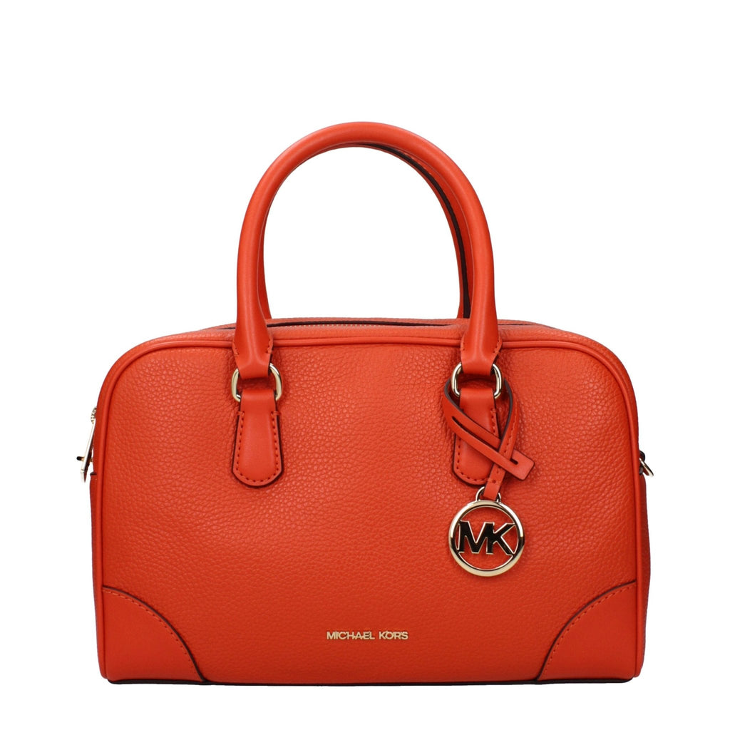 Michael Kors Orange Leather Handbags - Beyzy Store - Michael Kors