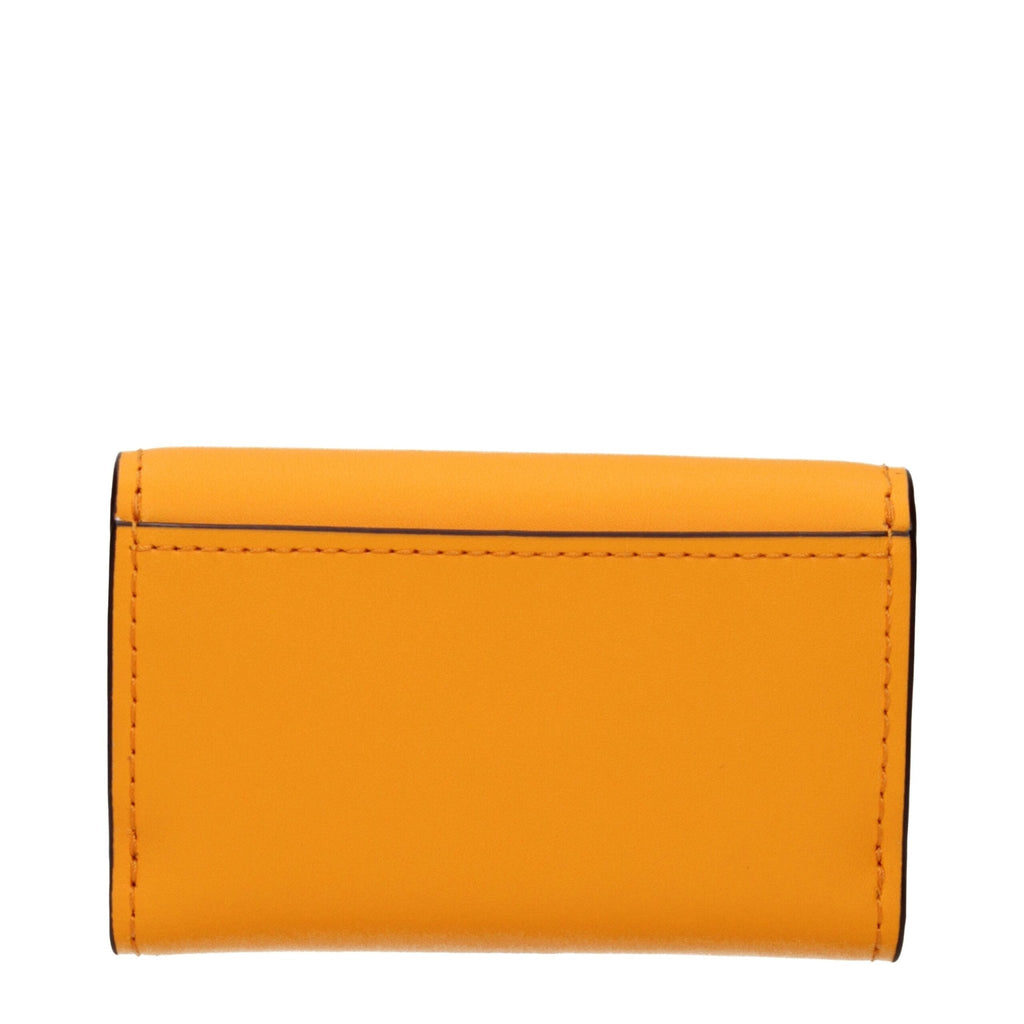 Michael Kors Orange Leather Wallets - Beyzy Store - Michael Kors