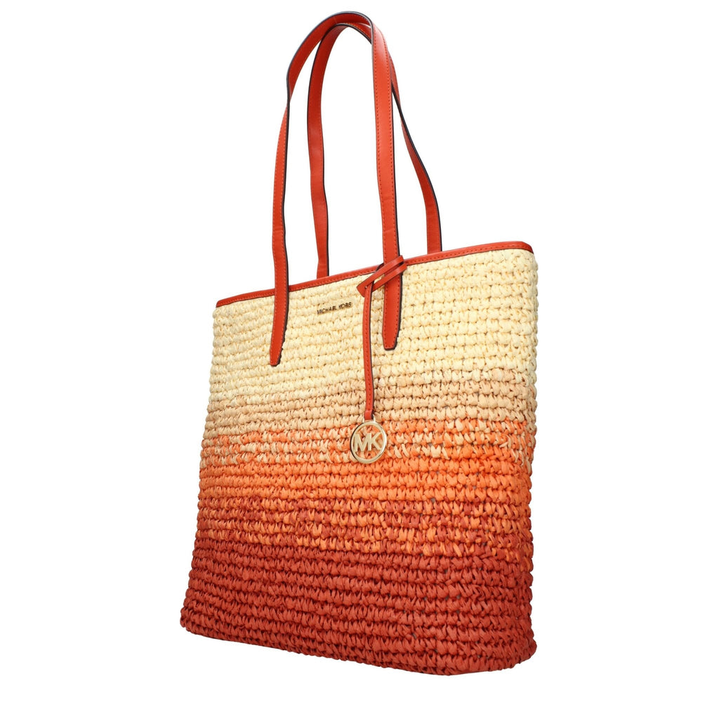 Michael Kors Orange Raffia Shoulder Bags - Beyzy Store - Michael Kors