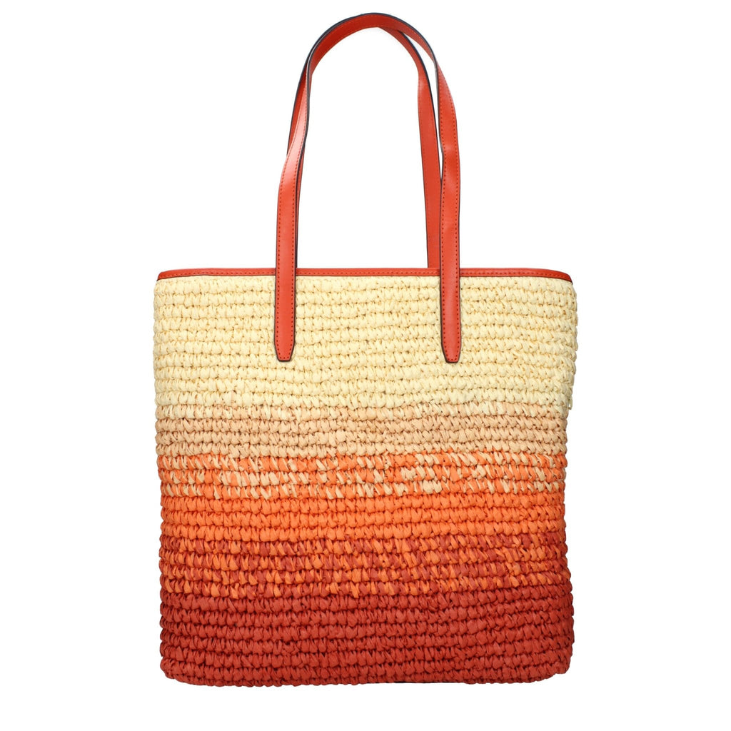 Michael Kors Orange Raffia Shoulder Bags - Beyzy Store - Michael Kors
