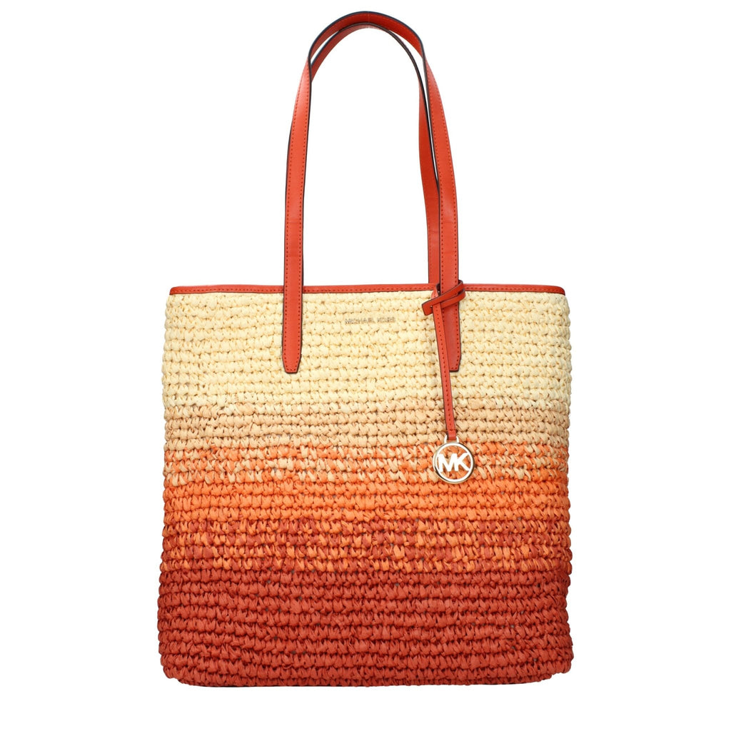 Michael Kors Orange Raffia Shoulder Bags - Beyzy Store - Michael Kors