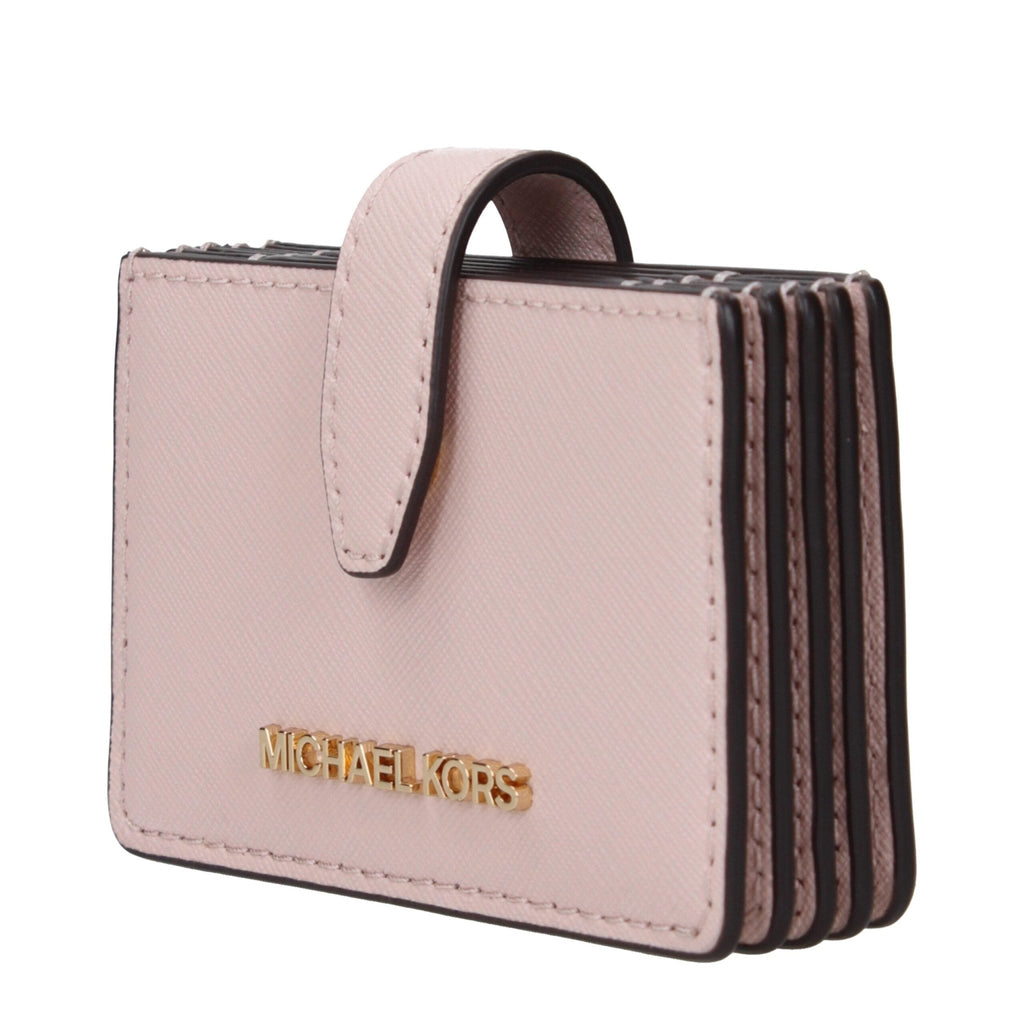 Michael Kors Pink Leather Cardholder - Beyzy Store - Michael Kors