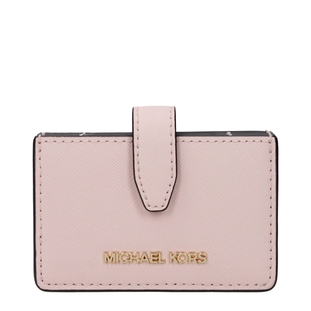 Michael Kors Pink Leather Cardholder - Beyzy Store - Michael Kors