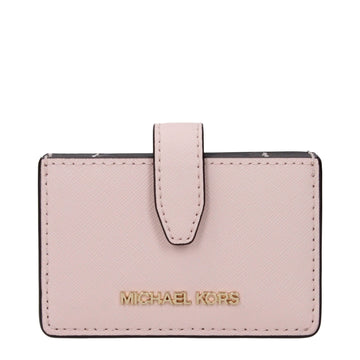Michael Kors Pink Leather Cardholder - Beyzy Store - Michael Kors