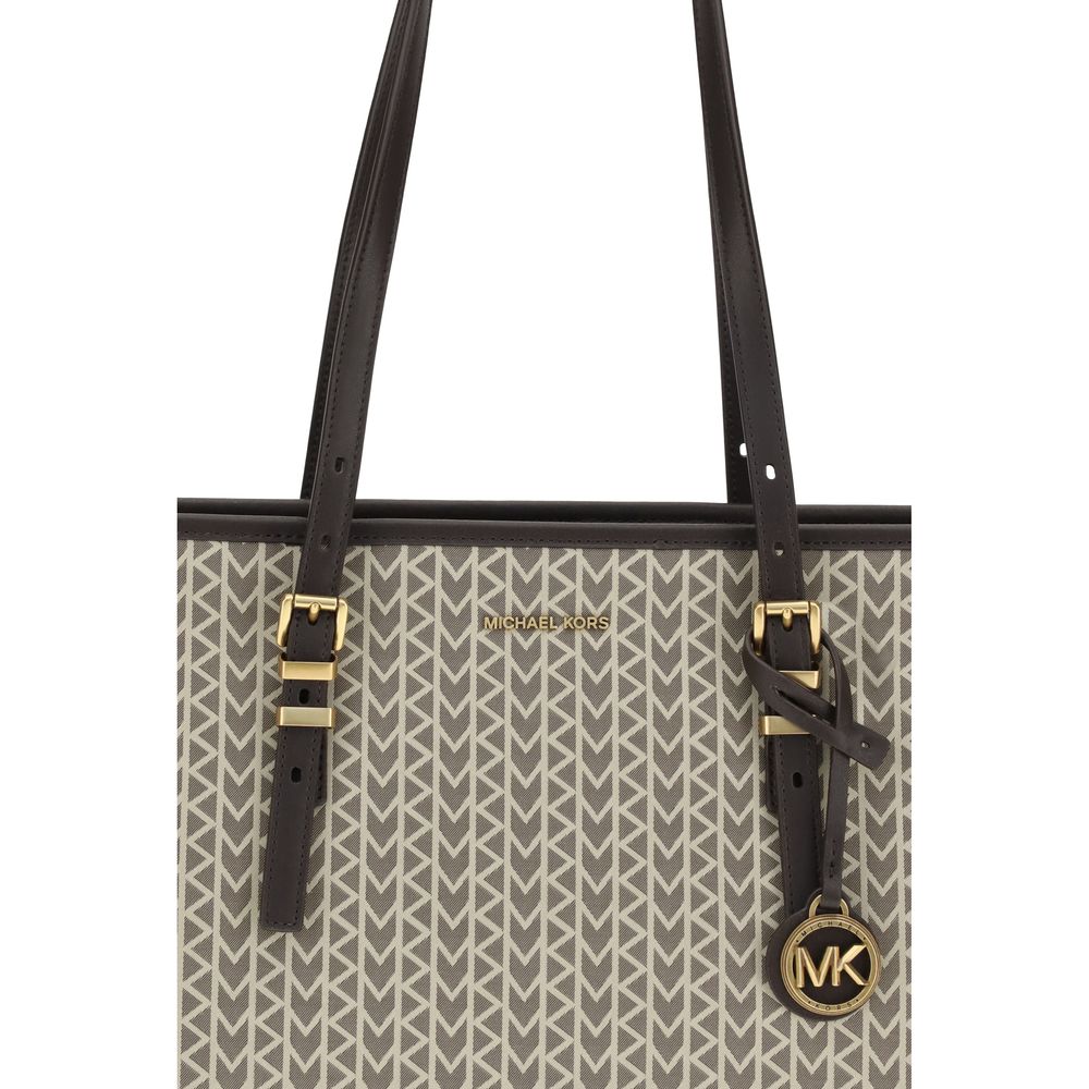 Michael Kors Quinn large jacquard logo Tote Bag - Beyzy Store - Michael Kors