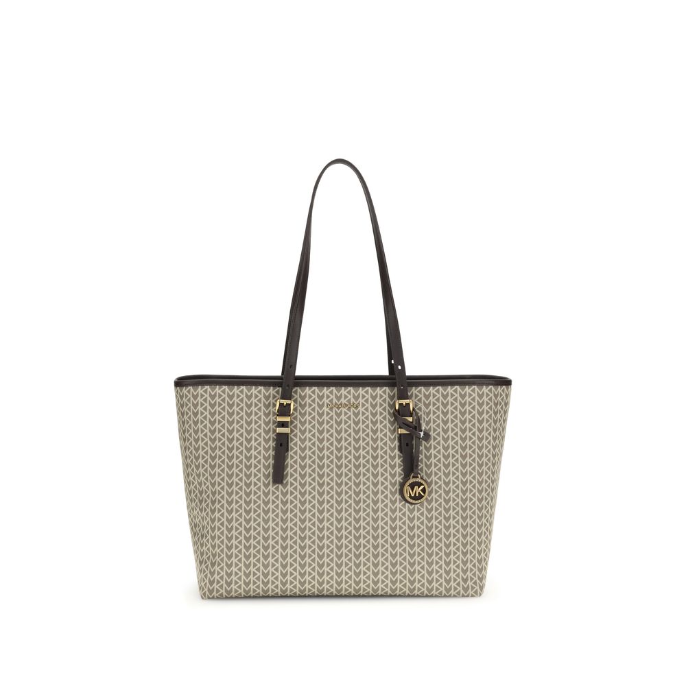 Michael Kors Quinn large jacquard logo Tote Bag - Beyzy Store - Michael Kors
