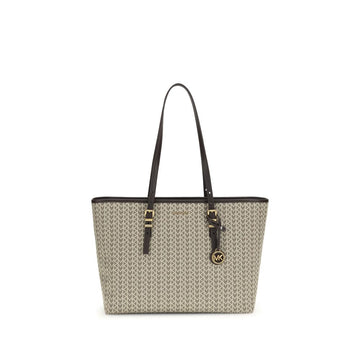 Michael Kors Quinn large jacquard logo Tote Bag - Beyzy Store - Michael Kors