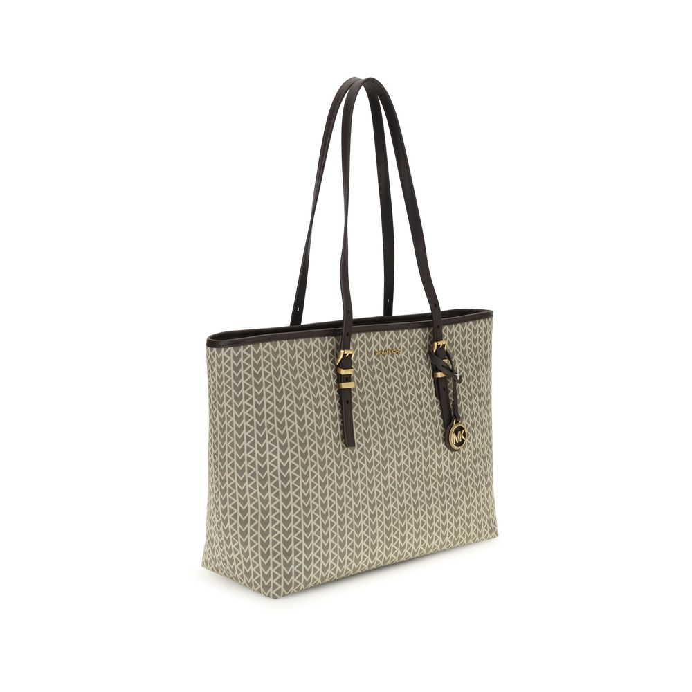 Michael Kors Quinn large jacquard logo Tote Bag - Beyzy Store - Michael Kors