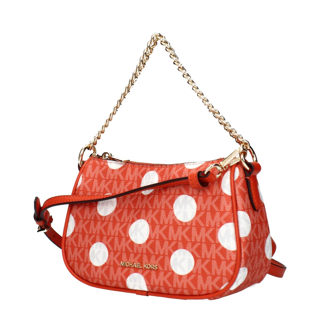 Michael Kors Red Fabric Handbags - Beyzy Store - Michael Kors