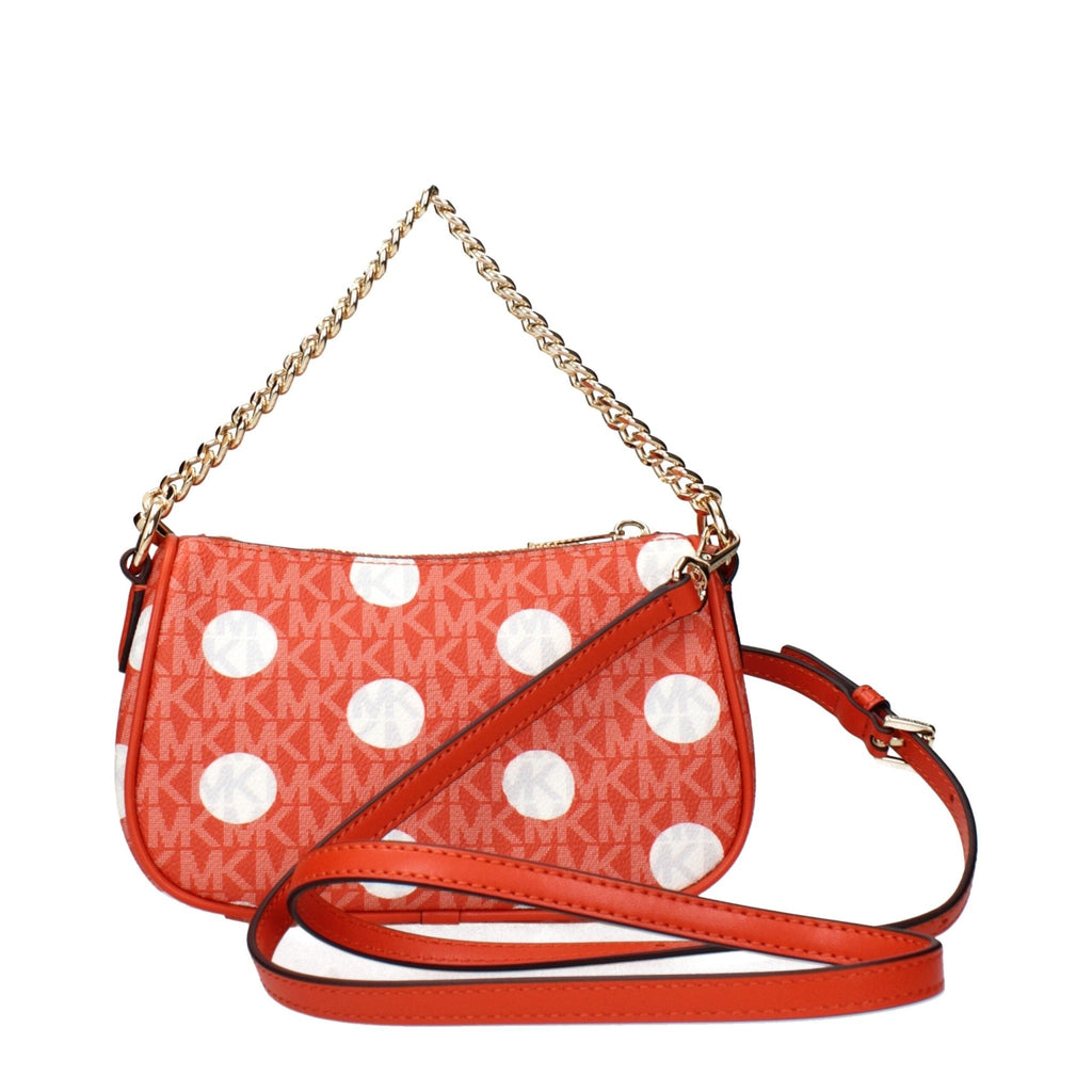 Michael Kors Red Fabric Handbags - Beyzy Store - Michael Kors