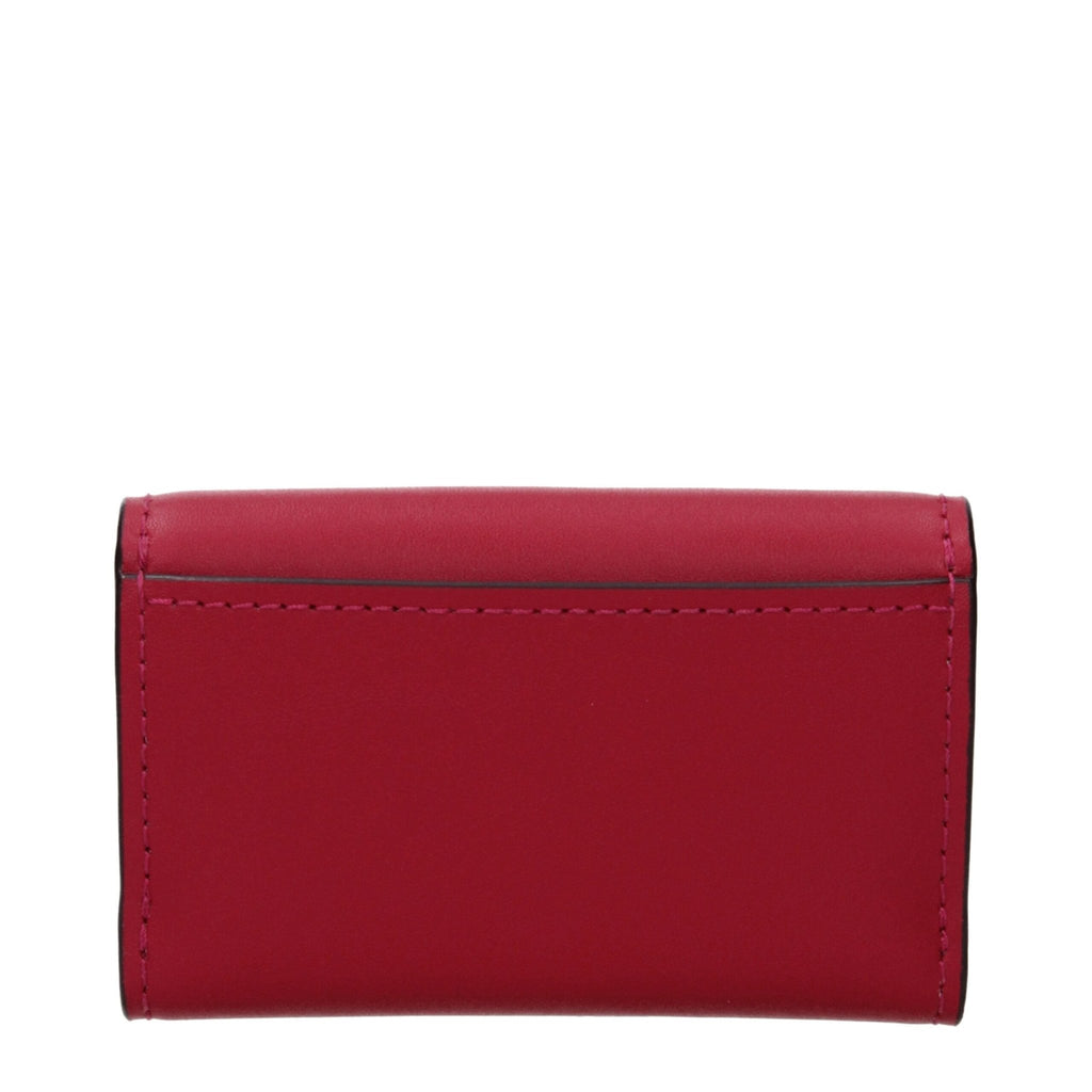 Michael Kors Red Leather Wallets - Beyzy Store - Michael Kors