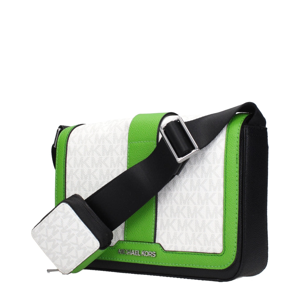 Michael Kors White Fabric Crossbody Bags - Beyzy Store - Michael Kors