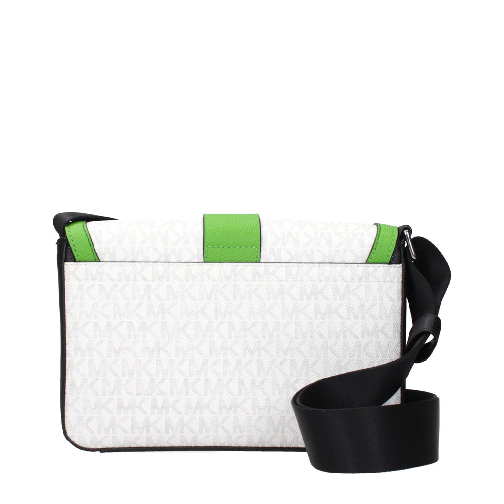 Michael Kors White Fabric Crossbody Bags - Beyzy Store - Michael Kors