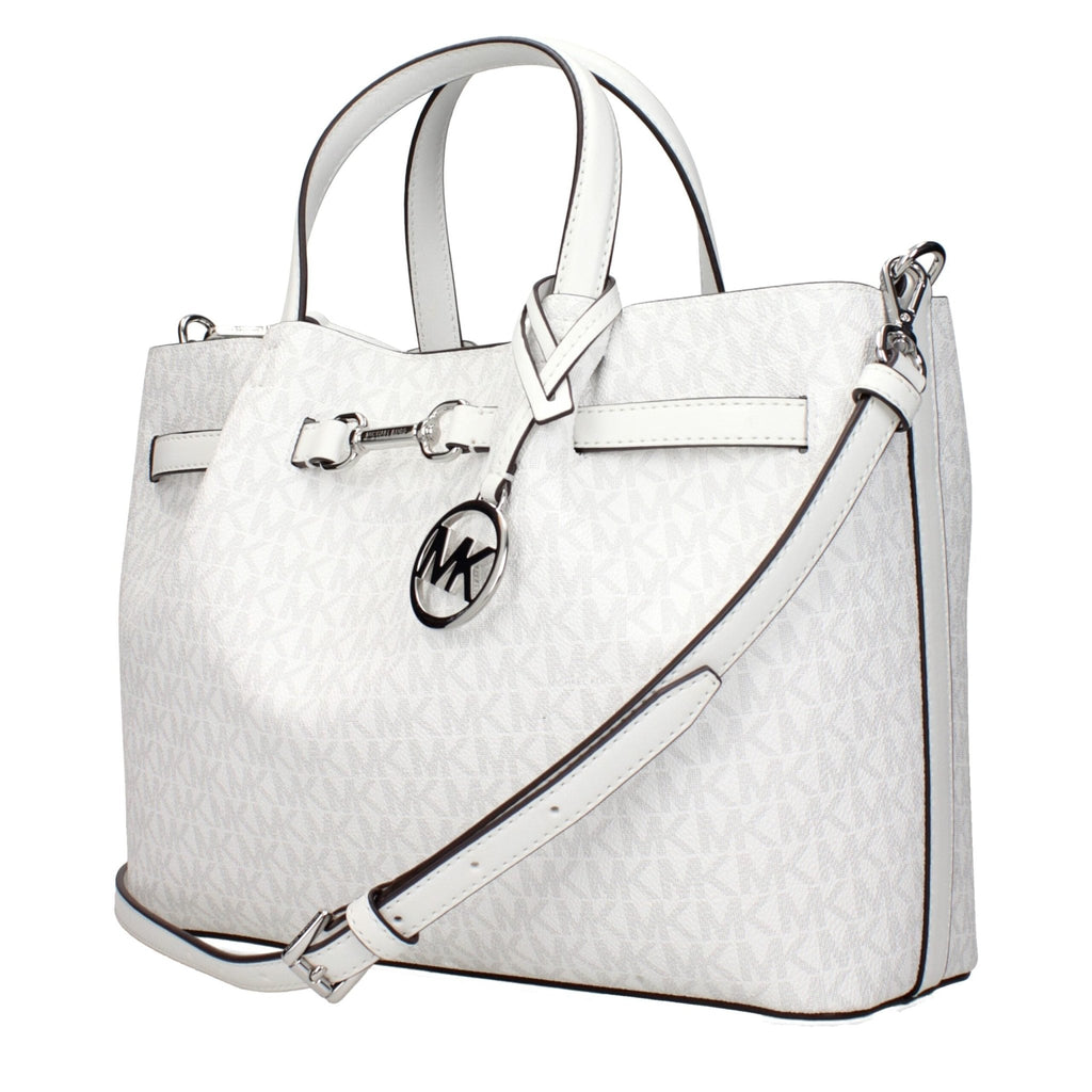 Michael Kors White Fabric Handbags - Beyzy Store - Michael Kors