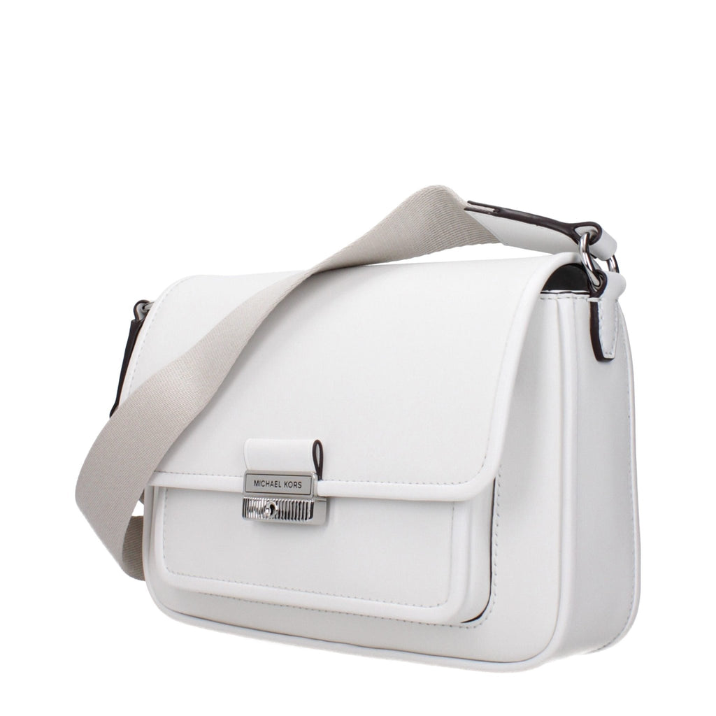 Michael Kors White Leather Crossbody Bags - Beyzy Store - Michael Kors