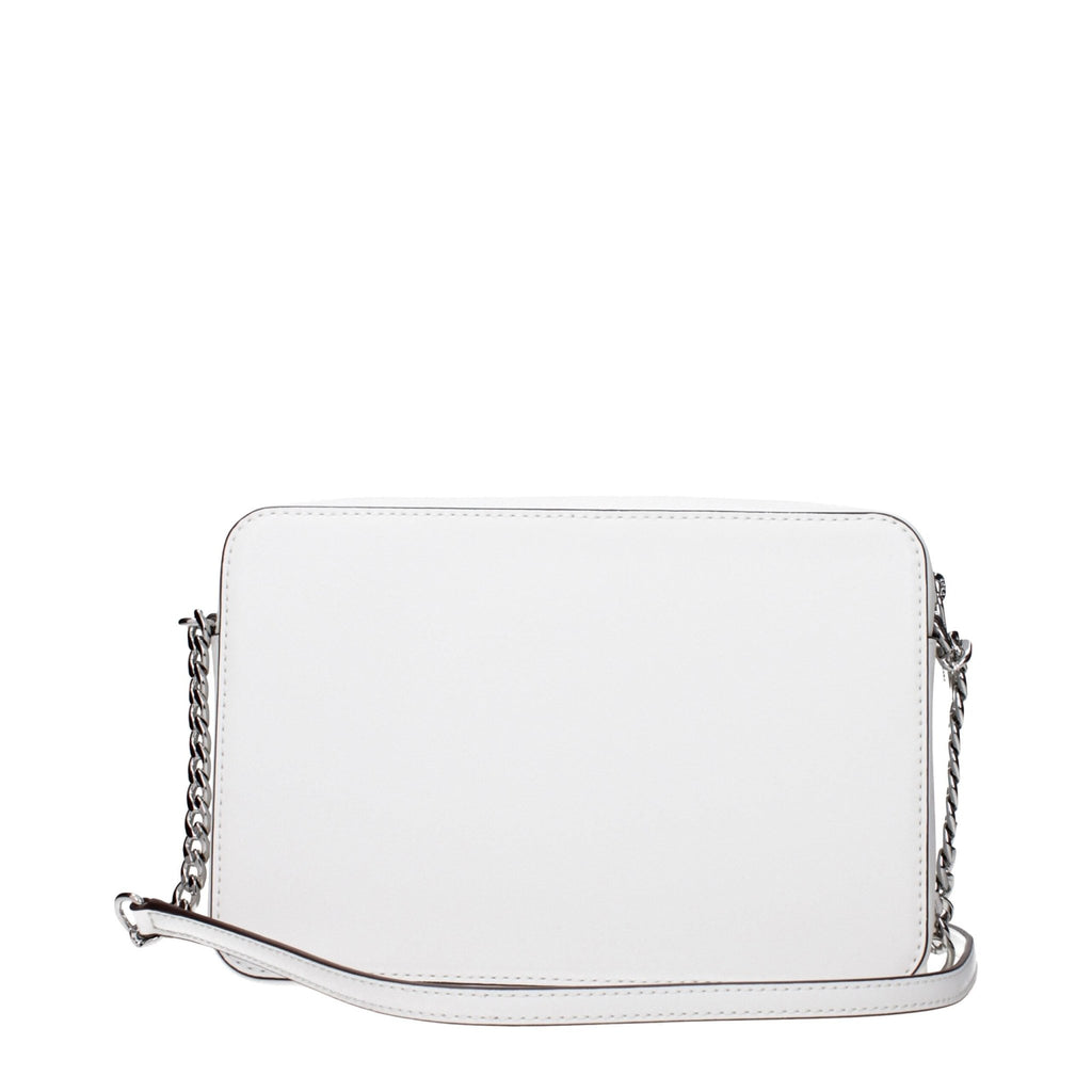Michael Kors White Leather Crossbody Bags - Beyzy Store - Michael Kors