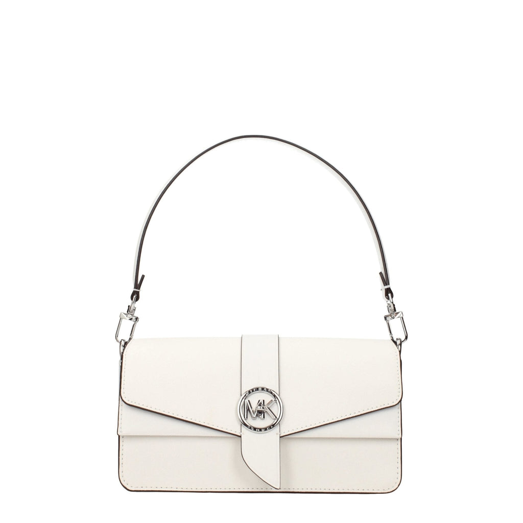 Michael Kors White Leather Handbag - Beyzy Store - Michael Kors
