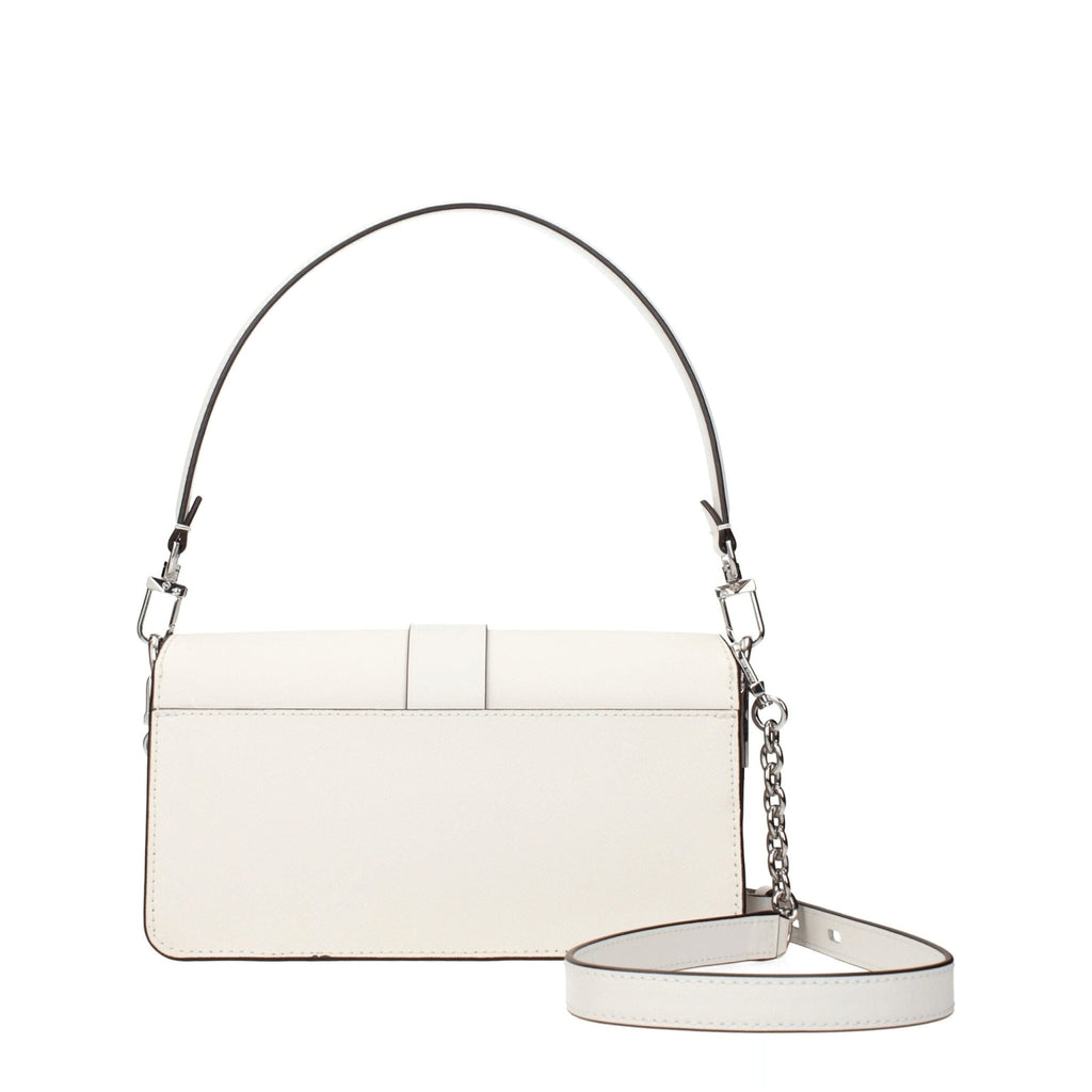 Michael Kors White Leather Handbag - Beyzy Store - Michael Kors