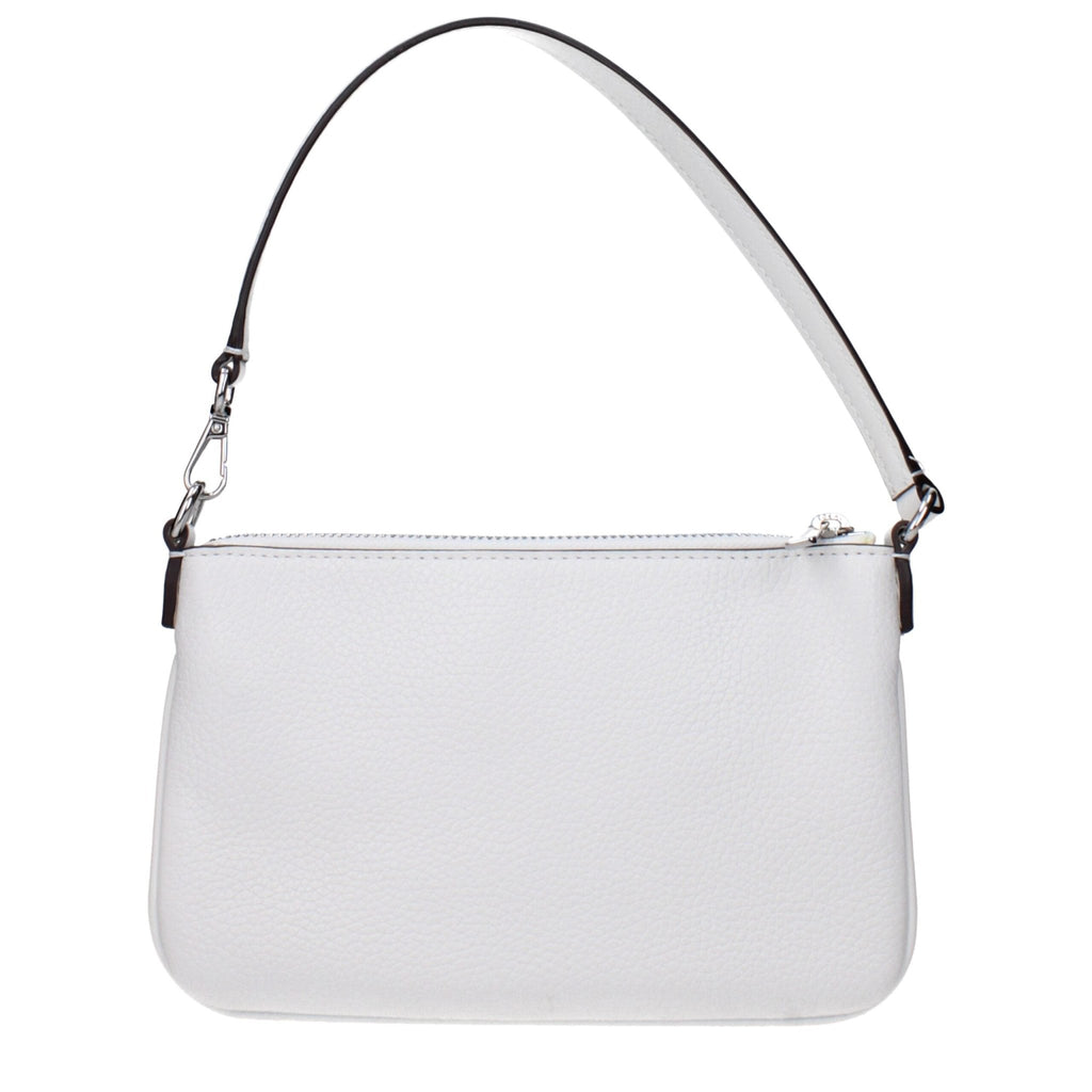 Michael Kors White Leather Handbags - Beyzy Store - Michael Kors