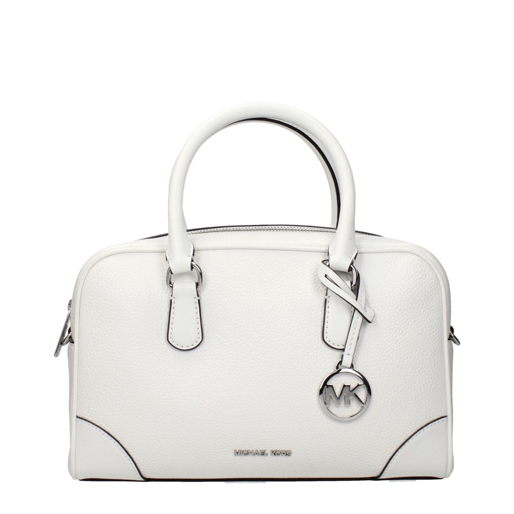 Michael Kors White Leather Handbags - Beyzy Store - Michael Kors