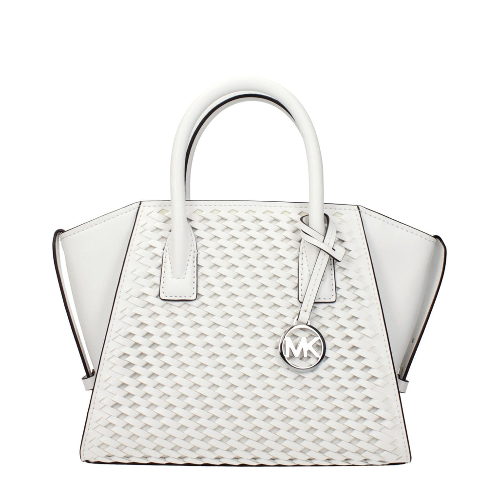Michael Kors White Leather Handbags - Beyzy Store - Michael Kors