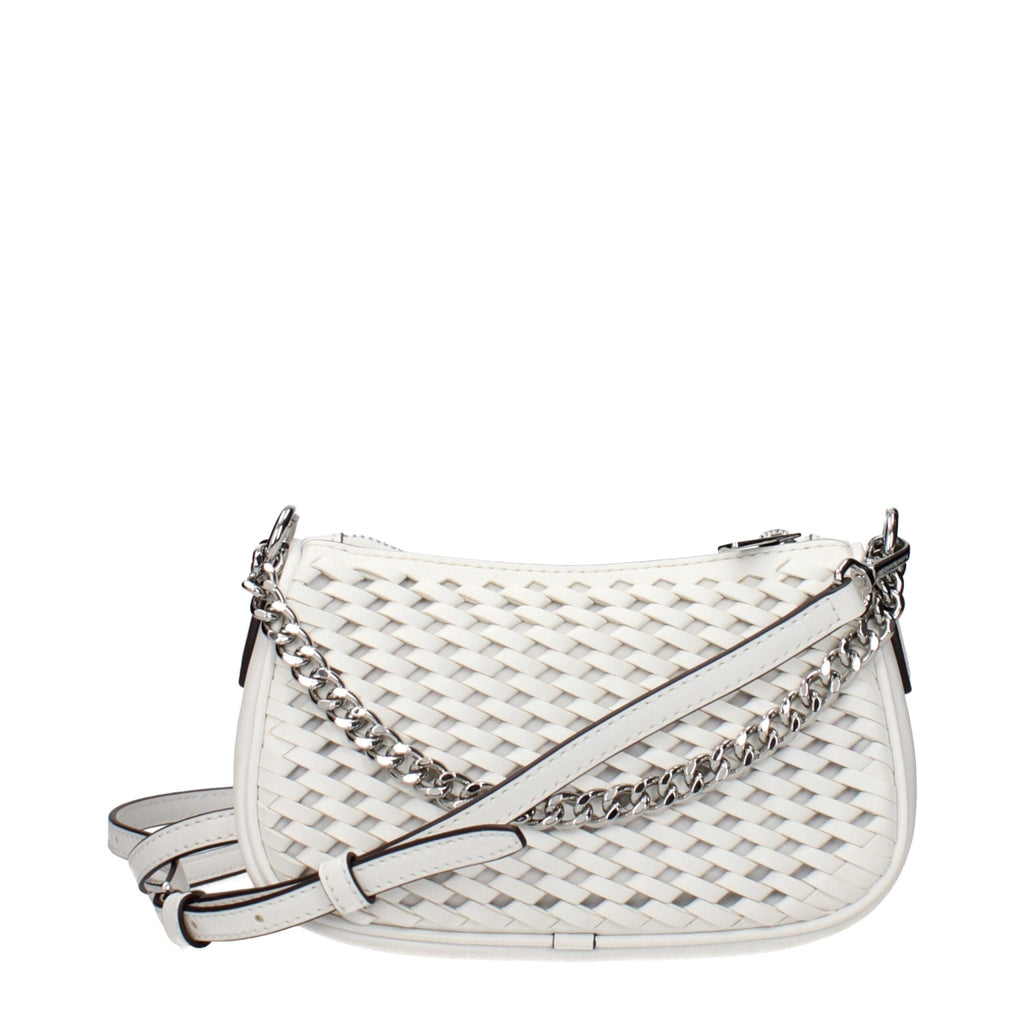 Michael Kors White Leather Handbags - Beyzy Store - Michael Kors