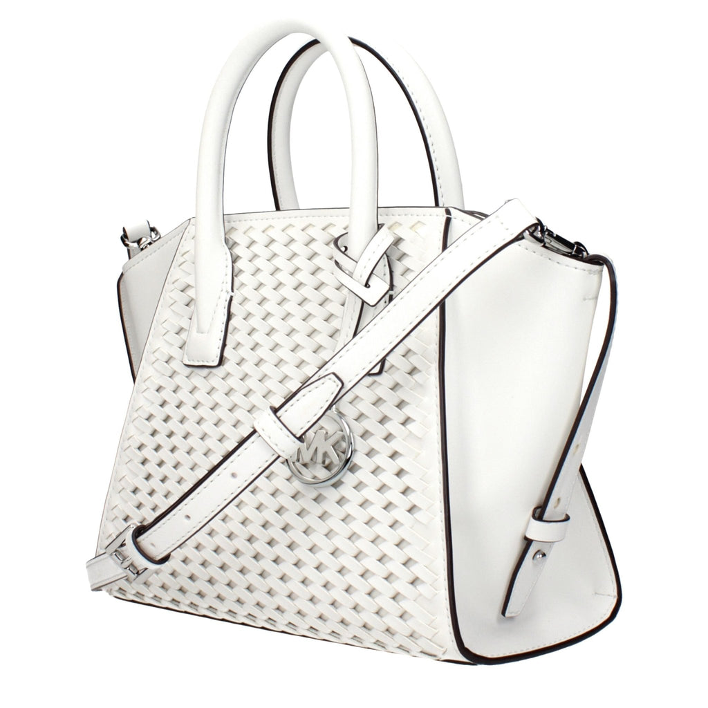 Michael Kors White Leather Handbags - Beyzy Store - Michael Kors