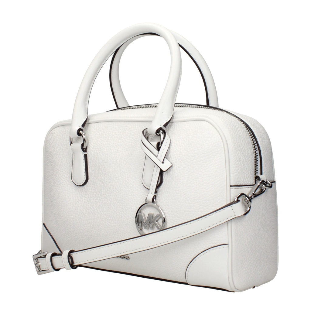Michael Kors White Leather Handbags - Beyzy Store - Michael Kors