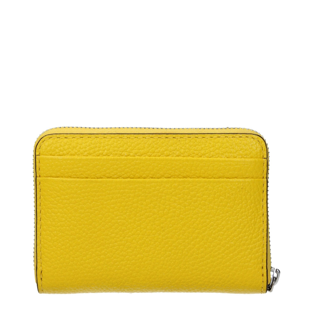 Michael Kors Yellow Leather Cardholder - Beyzy Store - Michael Kors
