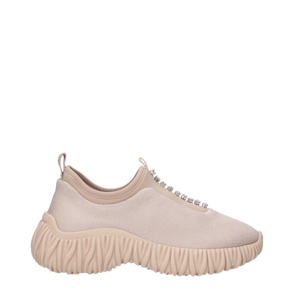 Miu Miu Beige Fabric Sneakers - Beyzy Store - Miu Miu