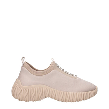 Miu Miu Beige Fabric Sneakers - Beyzy Store - Miu Miu