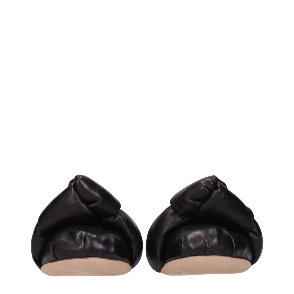 Miu Miu Black Leather Ballet Flat - Beyzy Store - Miu Miu