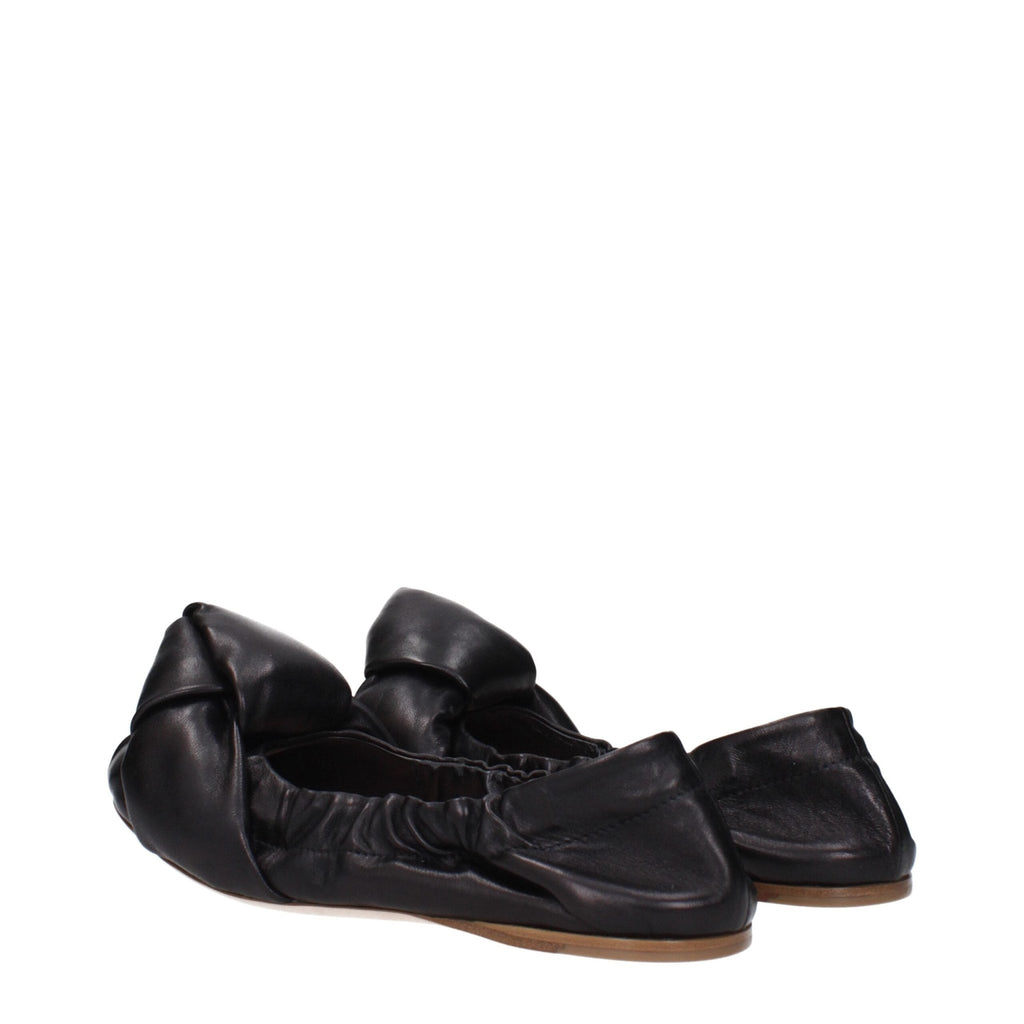 Miu Miu Black Leather Ballet Flat - Beyzy Store - Miu Miu