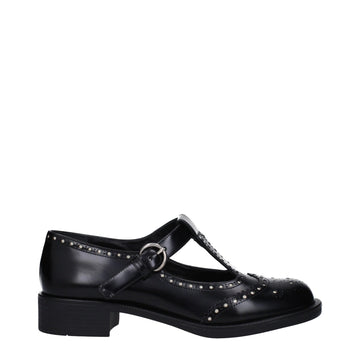 Miu Miu Black Leather Oxfords And Derby - Beyzy Store - Miu Miu