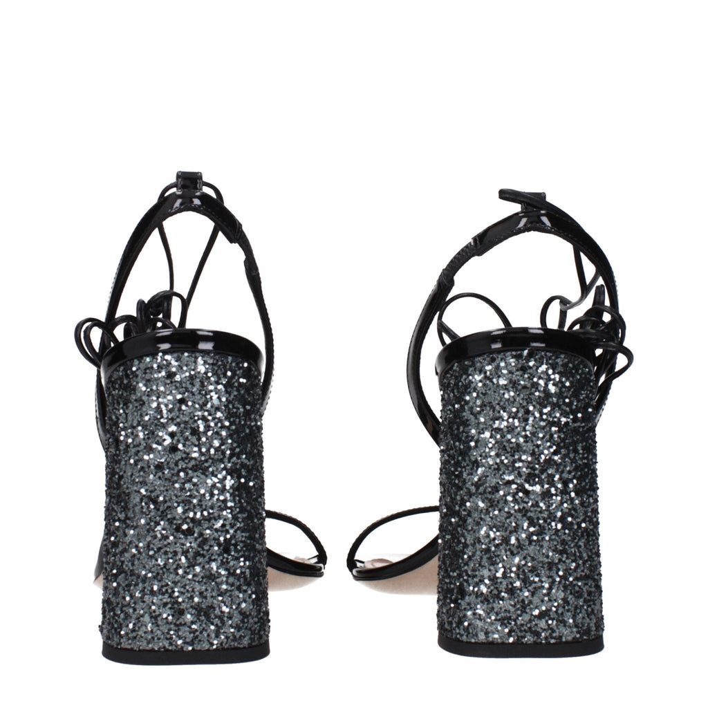 Miu Miu Black Leather Sandal - Beyzy Store - Miu Miu
