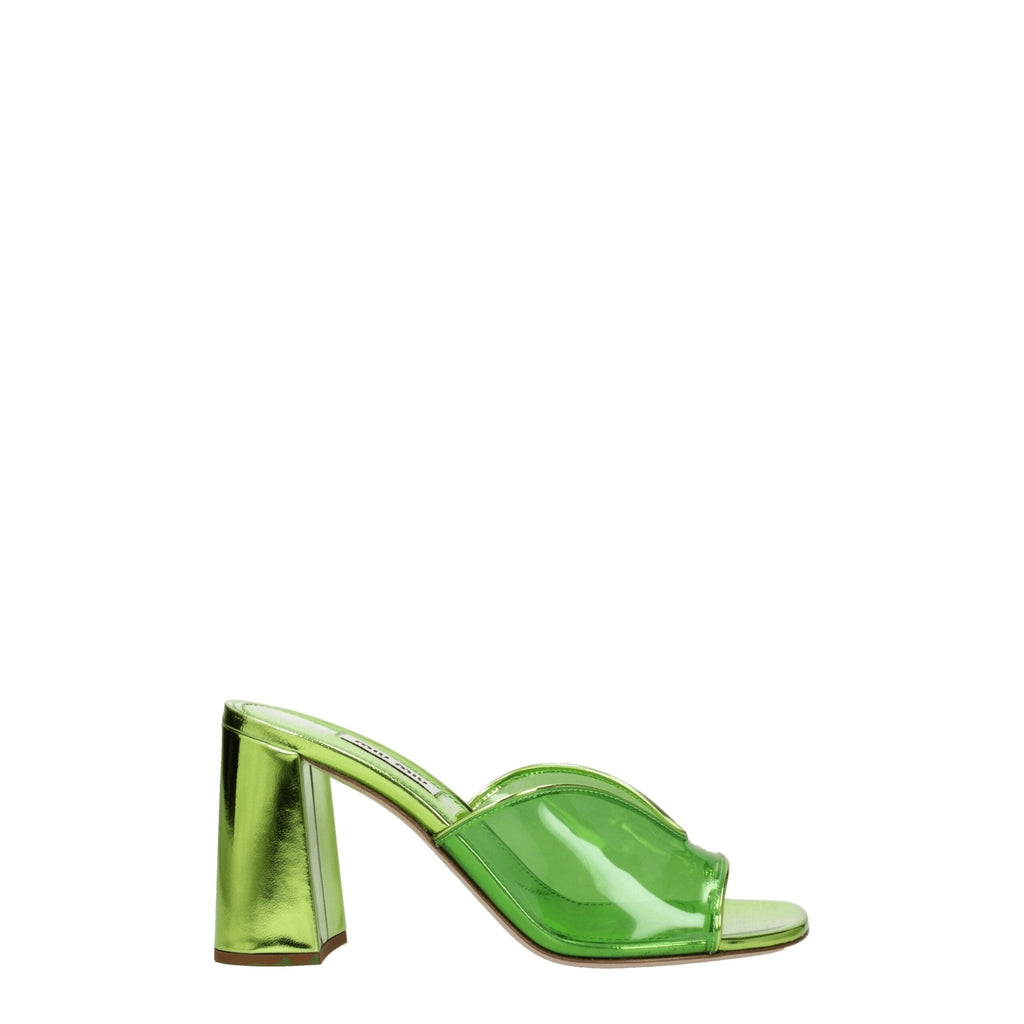 Miu Miu Green Plexiglass Sandal - Beyzy Store - Miu Miu