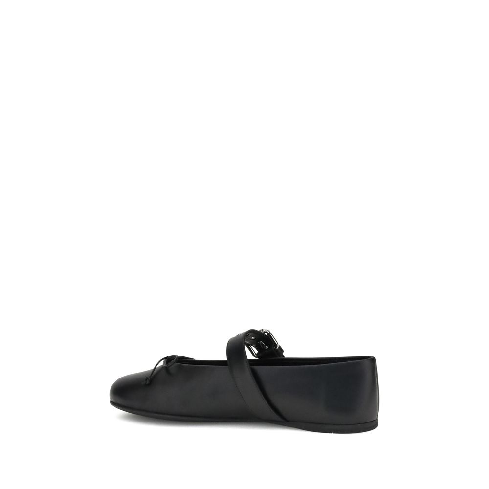 Miu Miu Leather Ballerinas - Beyzy Store - Miu Miu