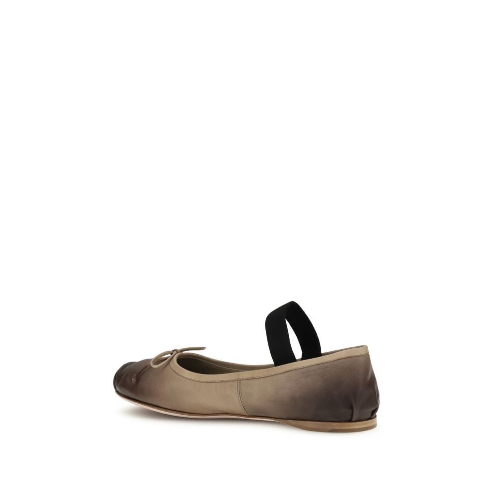 Miu Miu Leather Ballerinas - Beyzy Store - Miu Miu