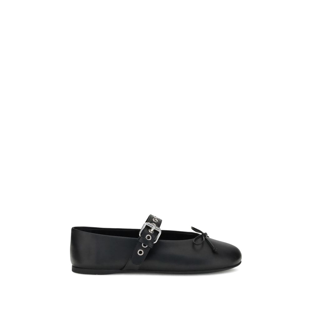 Miu Miu Leather Ballerinas - Beyzy Store - Miu Miu